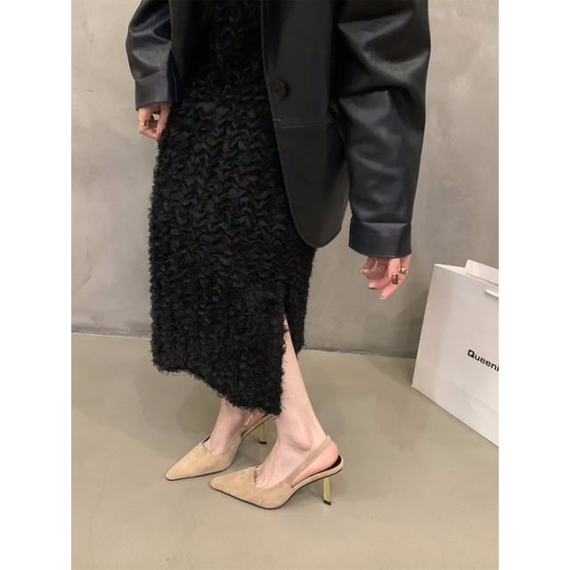 Slingback Pointy Stiletto Sandals Heel Toe