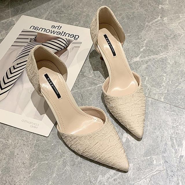 Pointed Stiletto D'Orsay Pumps