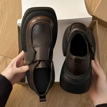 Heel Platform Chunky Loafers