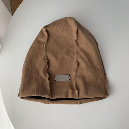 Plain Metal Plate Beanie