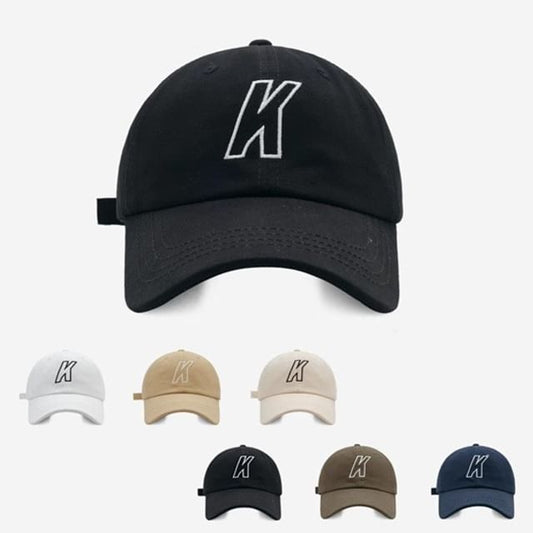 Letter Baseball Embroidered Cap