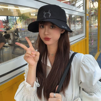 Cartoon Hat Embroidered Bucket