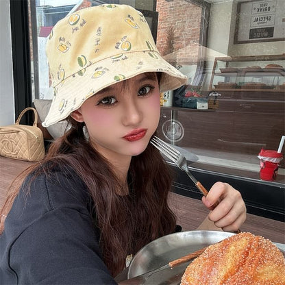 Durian Bucket Print Hat