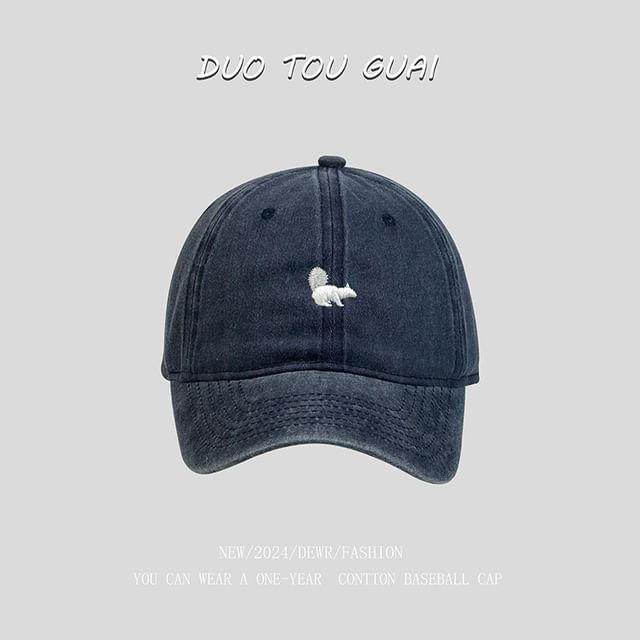 Cap Embroidered Squirrel Baseball