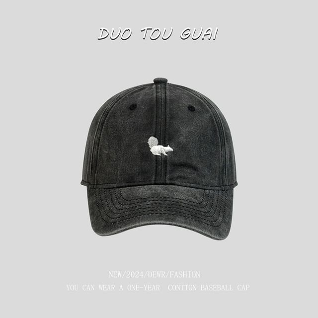 Cap Embroidered Squirrel Baseball
