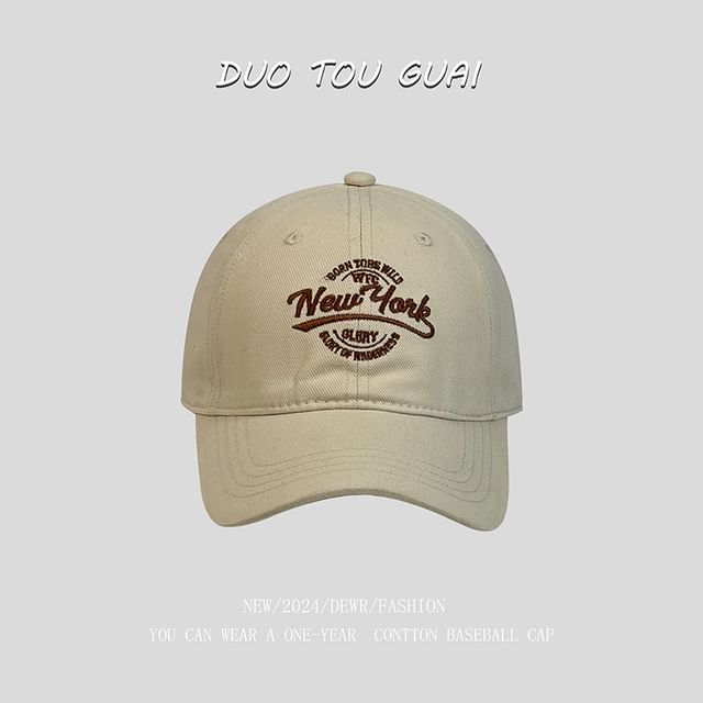 Letter Embroidered Cap Baseball