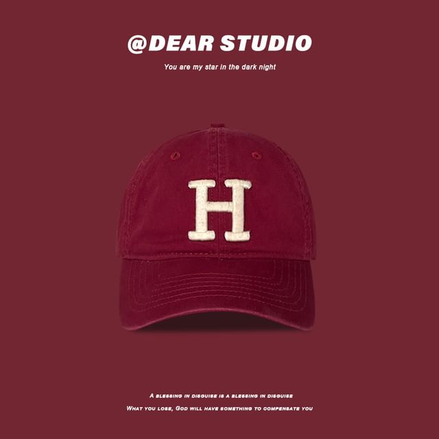 Lettering Cap Embroidered