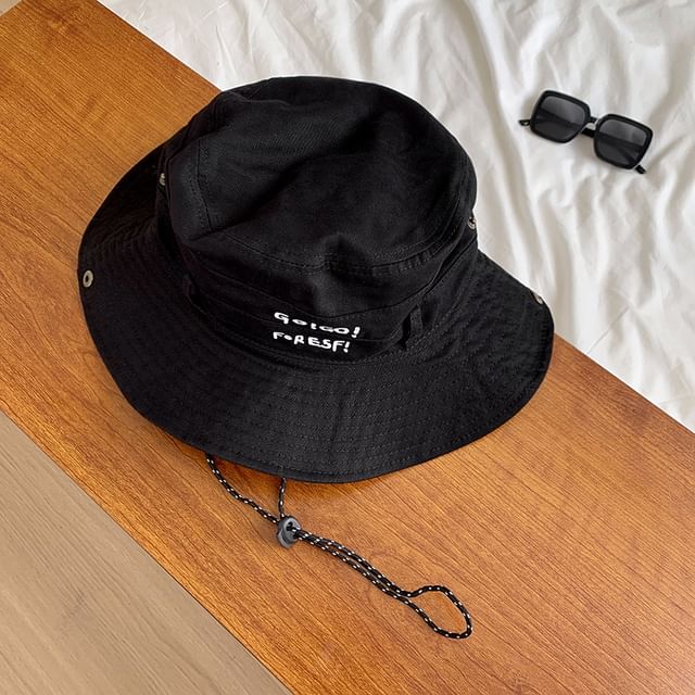 Embroidered Boonie Lettering Hat
