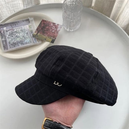 Newsboy Accent Cap Plain Rhinestone