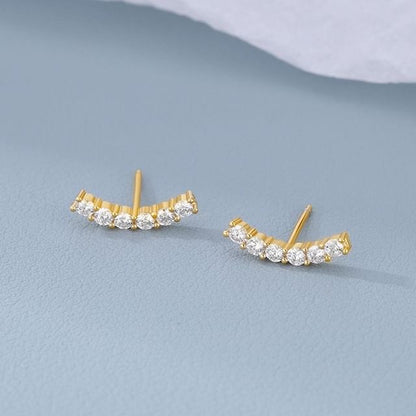 Rhinestone Climber Earring