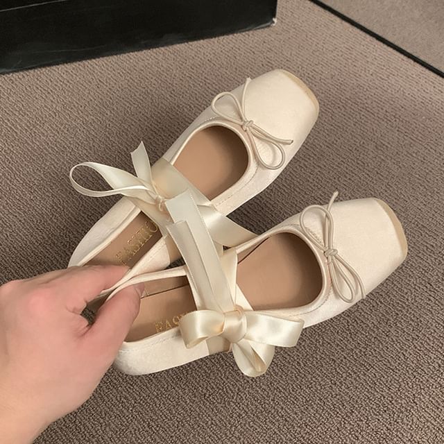 Balletcore Floral Flats Accent