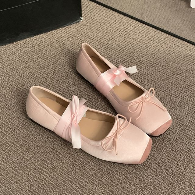 Balletcore Floral Flats Accent