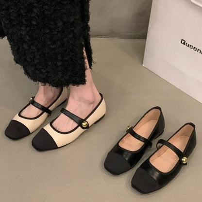 Toe Mary Cap Jane Shoes