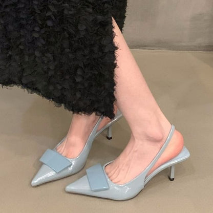 Pointed Toe Stiletto Slingback Heel Sandals