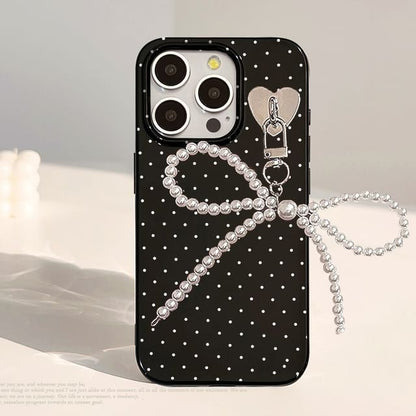 Dotted Bow Case Phone Charm