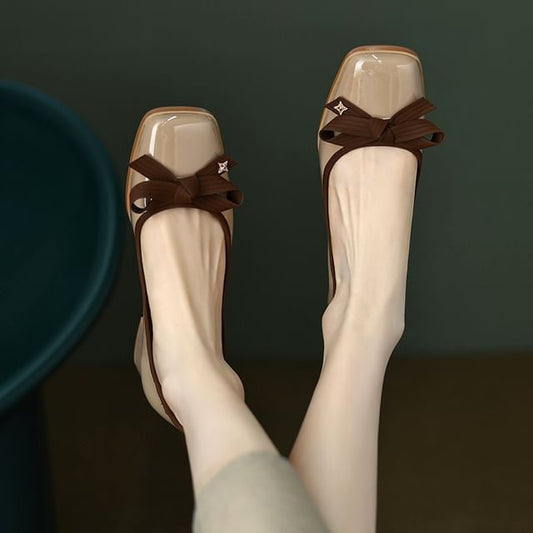 Accent Ribbon Pumps Heel Low