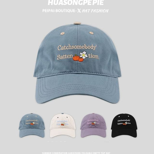 Baseball Lettering Cap Embroidered