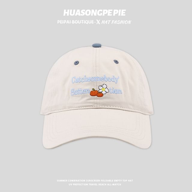 Baseball Lettering Cap Embroidered