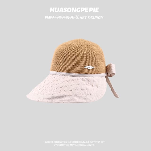 Textured Sun Panel Hat Woven