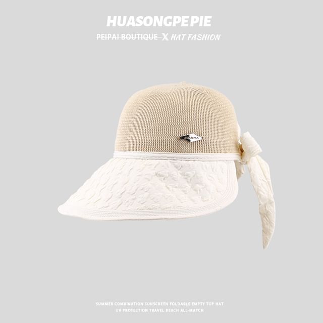 Textured Sun Panel Hat Woven