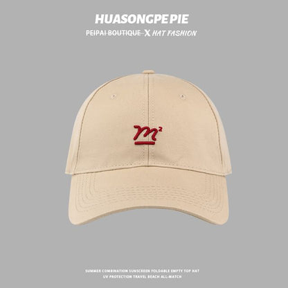 Cap Baseball Lettering Embroidered