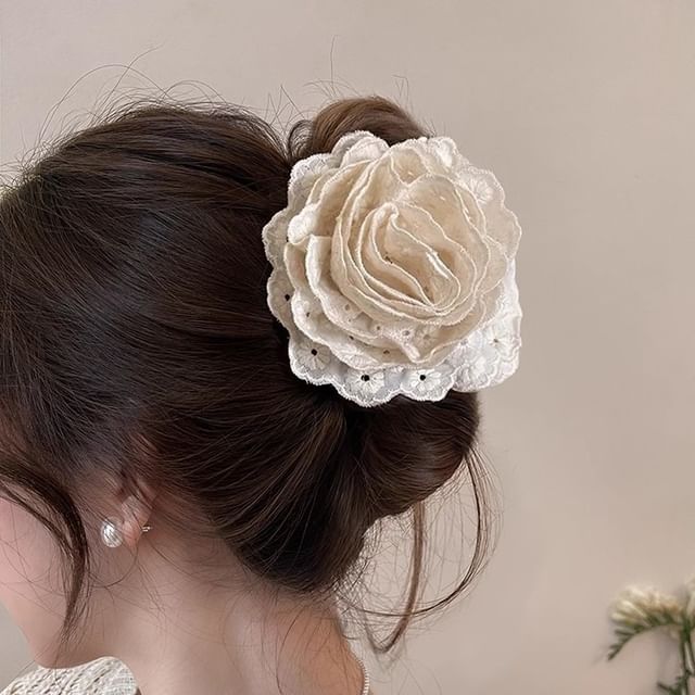 Floral Lace Hair Clamp