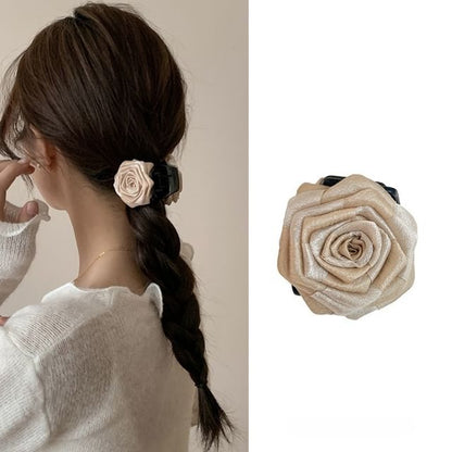 Floral Fabric Hair Clamp / Hair Clip