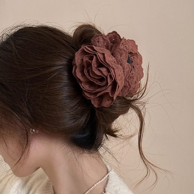 Floral Lace Hair Clamp