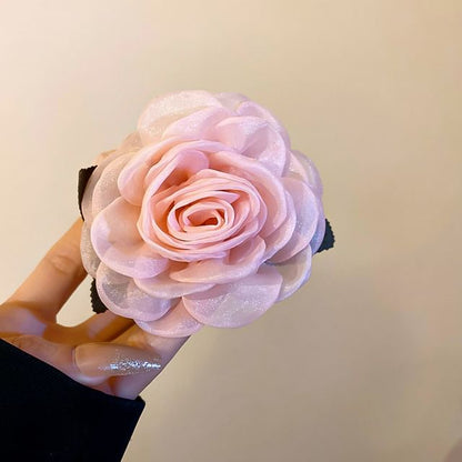 Hair Floral Claw Mesh