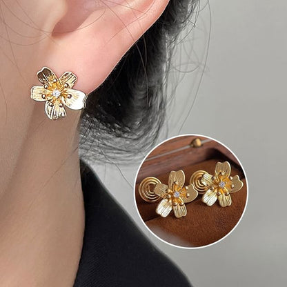 Cuff Flower Earring