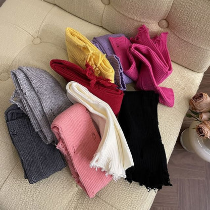 Jambières unies et vieillies