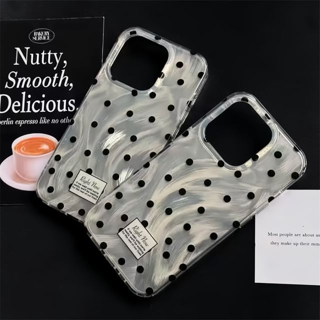 Polka Dot Phone Case - 15 Pro Max / 15 Pro / 15 / 14 Pro Max / 14 Pro / 14 / 13 Pro Max / 13 Pro / 13 / 12 Pro Max / 12 Pro / 12 / 11