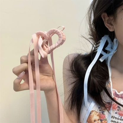 Ribbon Clamp Hair Heart