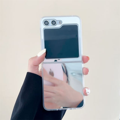 Mirror Mobile Phone Case / Heart Chain Strap / Set