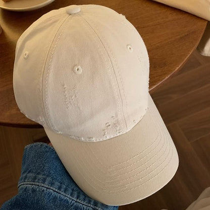 Distressed Plain Cap Baseball