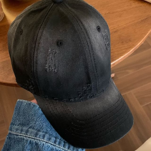 Distressed Plain Cap Baseball