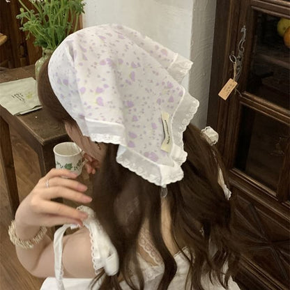 Scarf Designs) Embroidered Lace Triangle Head (Various