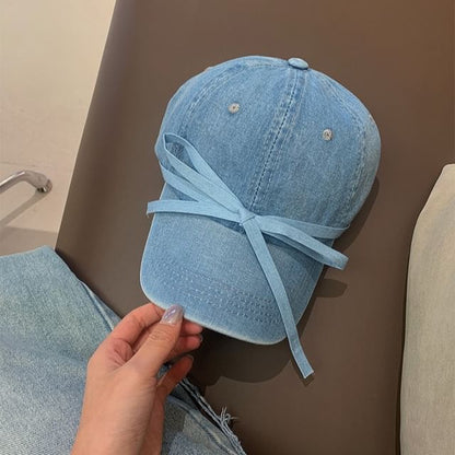 Baseball Bow Cap Denim