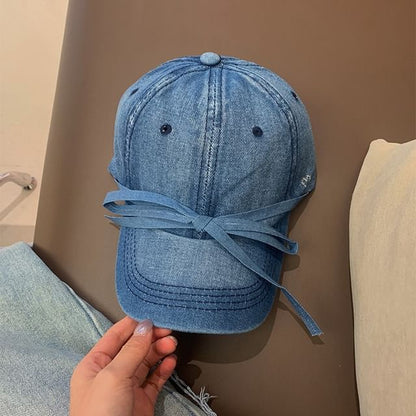 Baseball Bow Cap Denim