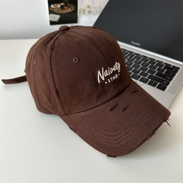 Baseball Cap Embroidered Lettering