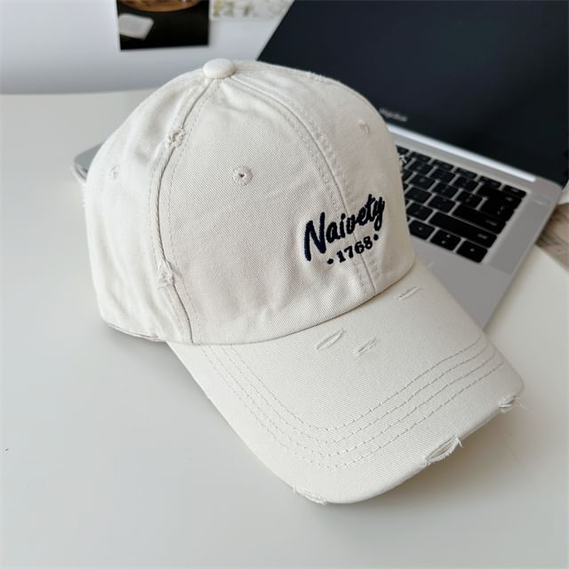 Baseball Cap Embroidered Lettering