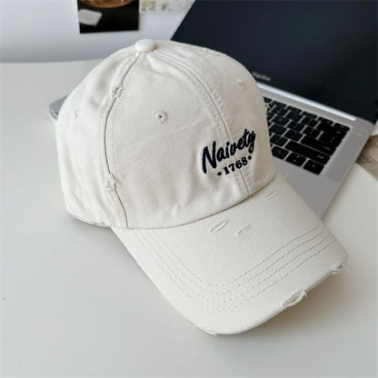 Baseball Cap Embroidered Lettering