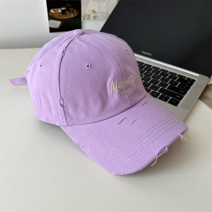 Baseball Cap Embroidered Lettering