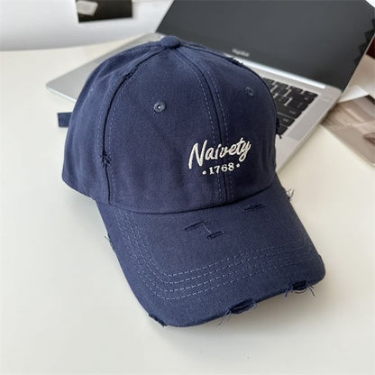 Baseball Cap Embroidered Lettering