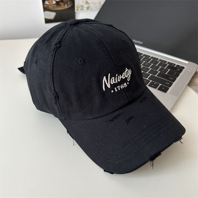 Baseball Cap Embroidered Lettering