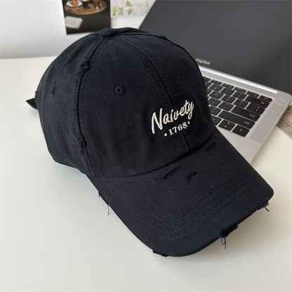 Baseball Cap Embroidered Lettering