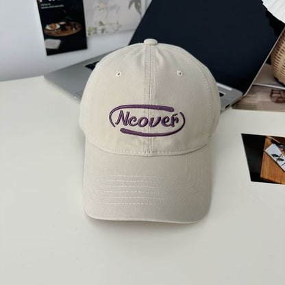 Baseball Lettering Embroidered Cap