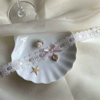 Rhinestone Lace Choker