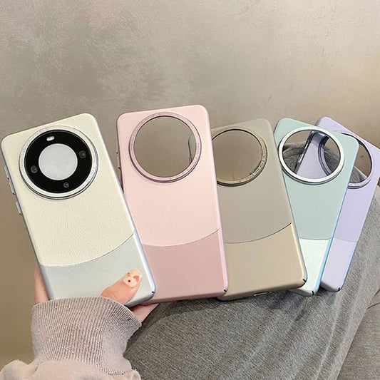 Case Phone Faux Leather Color Panel