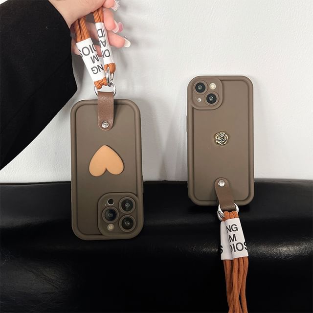 Phone Lettering Strap Case